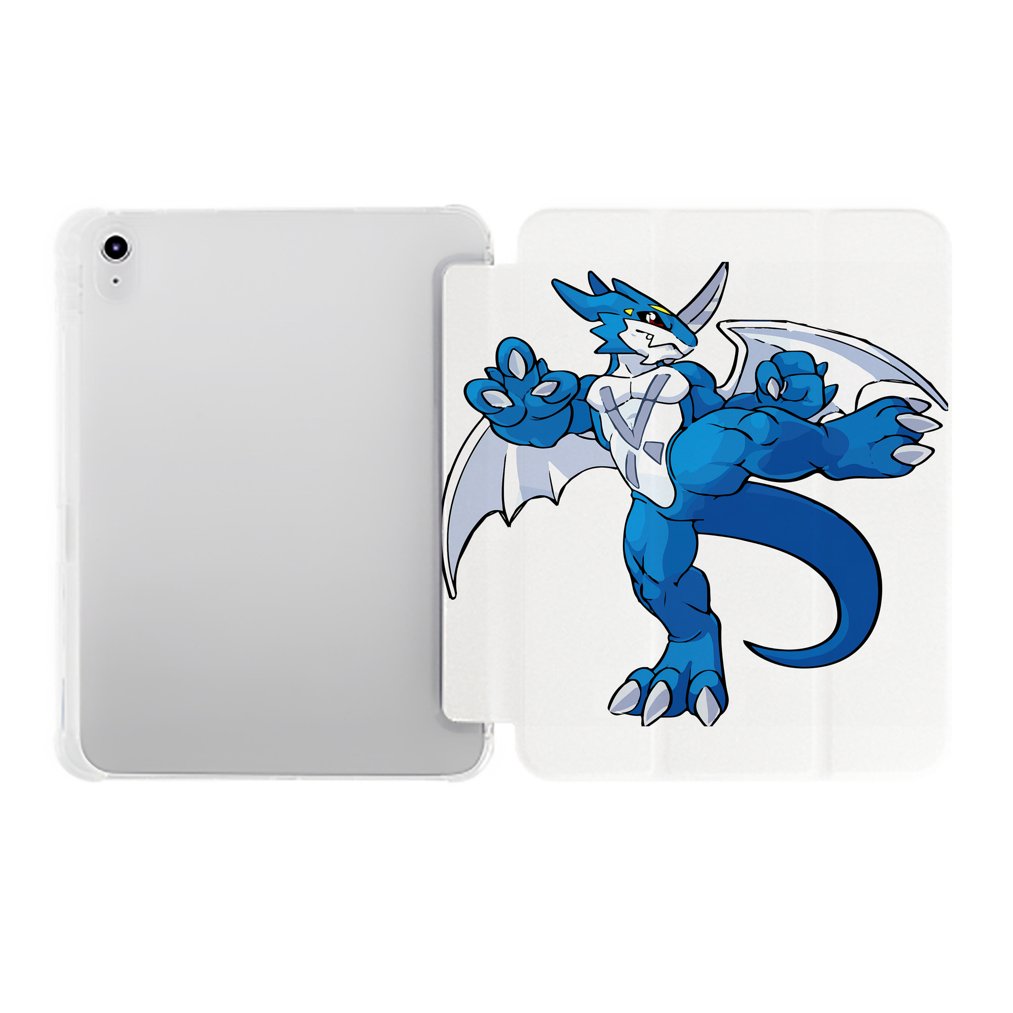 （画像用） Digimon デジタルモンスター/デジモン IPad ケース ペン収納付き 三つ折りスタンド PUレザー×シリコン 対応機種9.5/10.5/10.9インチ